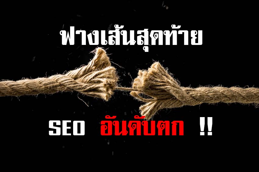 ทำ SEO แล้วอับดับตก