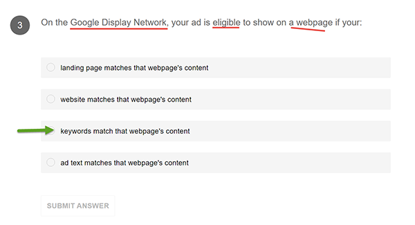 แนวข้อสอบ Google AdWords 003