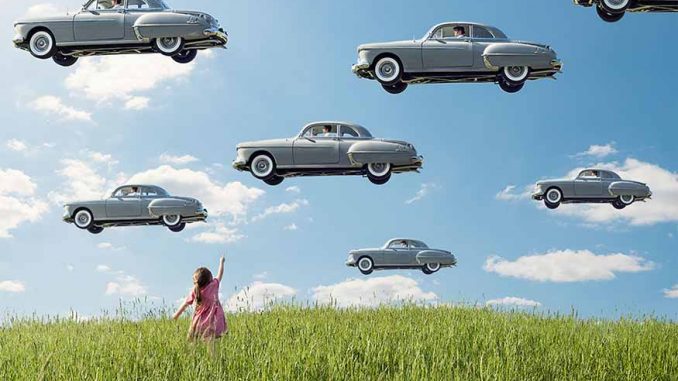 ภาพรถ ลอยอยู่บนท้องฟ้า ของ Logan Zillmer