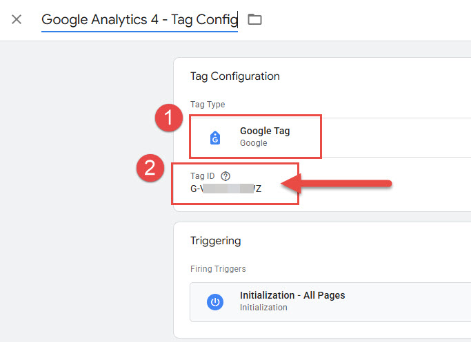 tag configuration - ga4